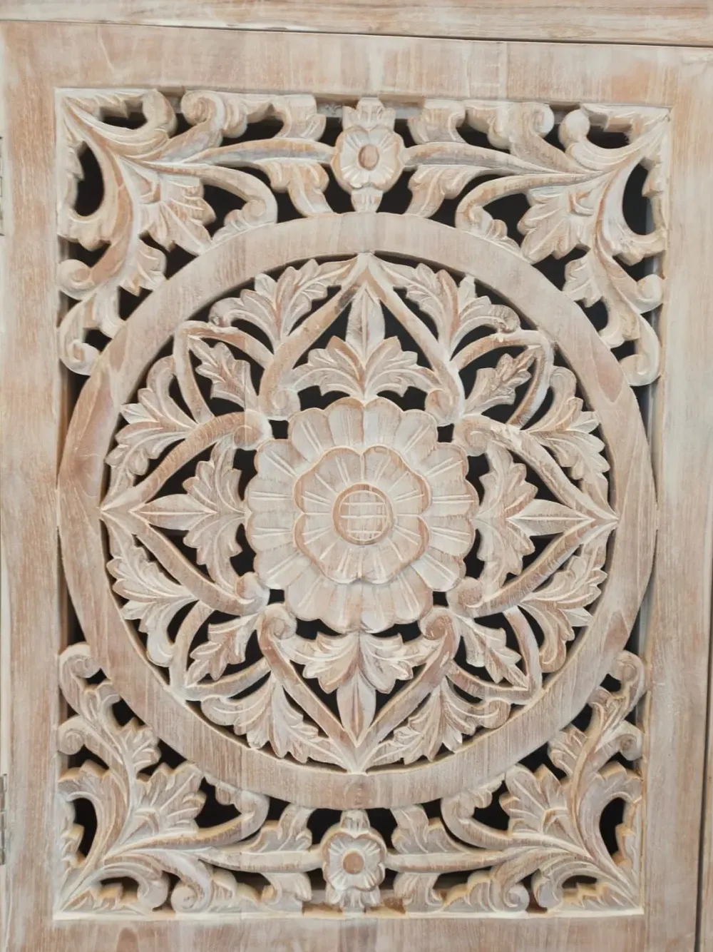 Outlet Etnico Madia Credenza oriente teak 120 di in stile design scontata -30%- Madie