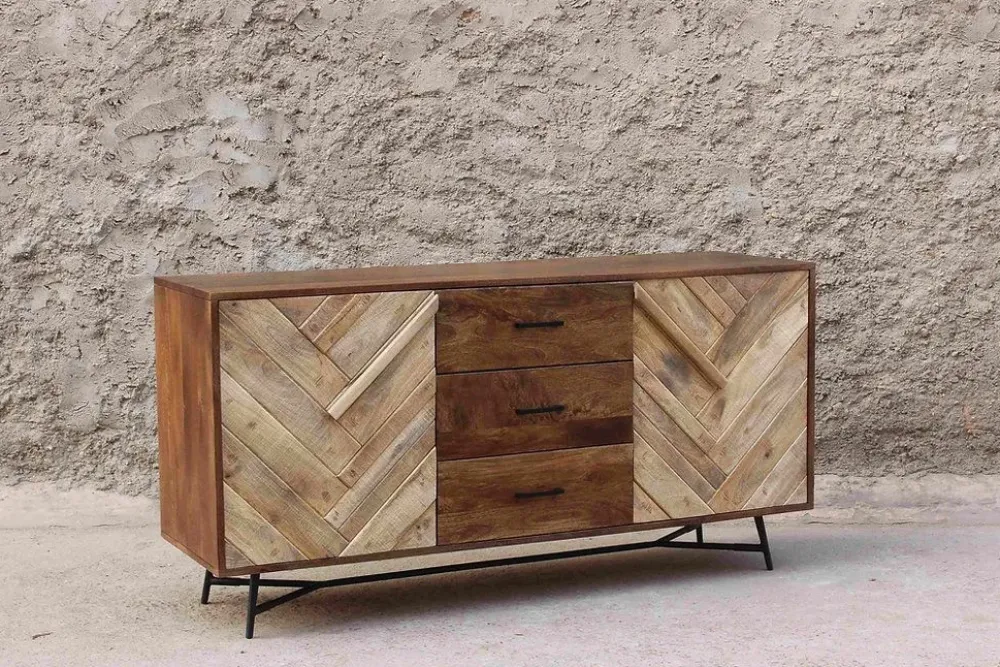 Madia Credenza rennes natural 150 di in offerta^Outlet Etnico Clearance