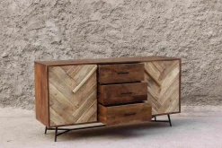 Madia Credenza rennes natural 150 di in offerta^Outlet Etnico Clearance