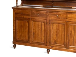 Artigianale Madia Cristalliera noce OFFERTA OUTLET- Madie