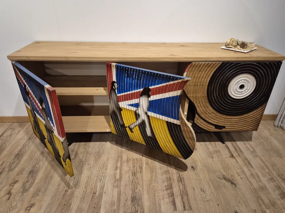 Madia di in legno Liverpool a prezzo Outlet^Artigianale Discount