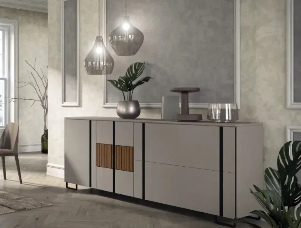 Artigianale Madia di in melamminico Rm4 a prezzo Outlet- Madie