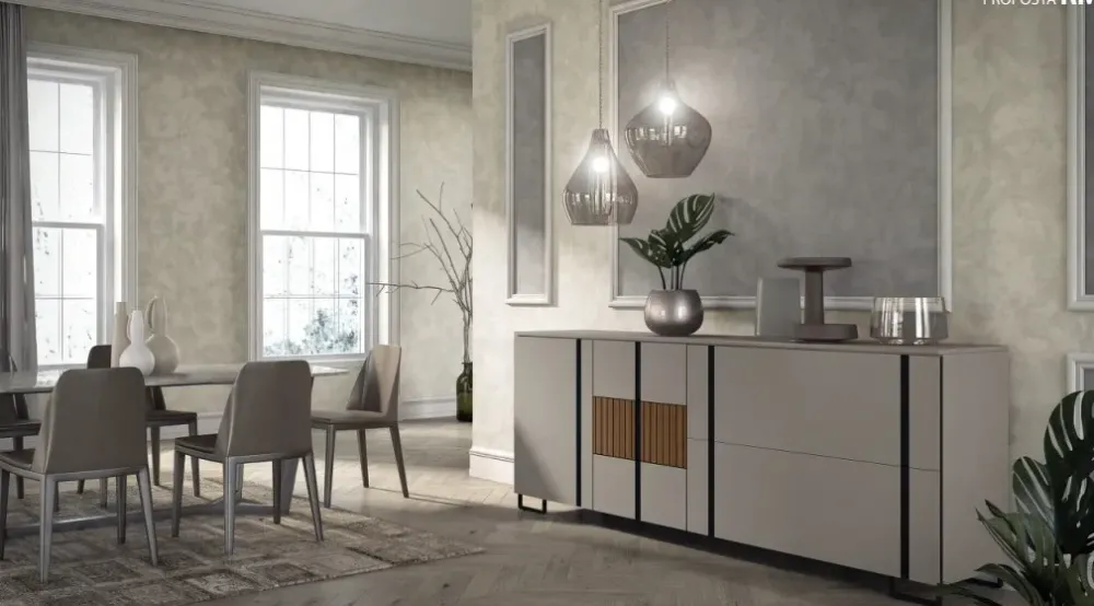 Artigianale Madia di in melamminico Rm4 a prezzo Outlet- Madie