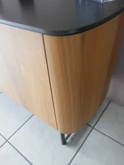 Caccaro Madia di in laminato materico Side view in Offerta Outlet- Madie