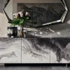 Madia di in laccato opaco Focus crystalart a prezzo Outlet^Cattelan Italia New
