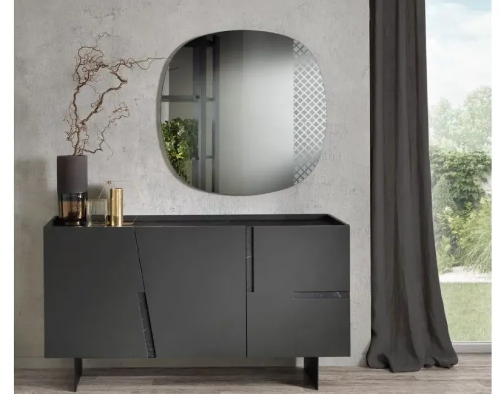 Collezione esclusiva Madia di in laccato opaco Ginevra a prezzo riservato- Madie