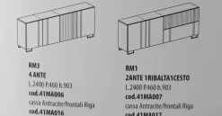 Madia di in melamminico Madia riga a prezzo scontato^Collezione esclusiva New