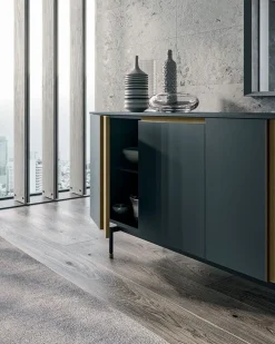 Dall'Agnese Madia di in laccato opaco Slim up in Offerta Outlet- Madie