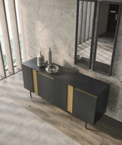 Dall'Agnese Madia di in laccato opaco Slim up in Offerta Outlet- Madie