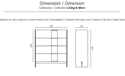 Devina Nais Madia di in legno Arbor  a prezzo riservato- Madie