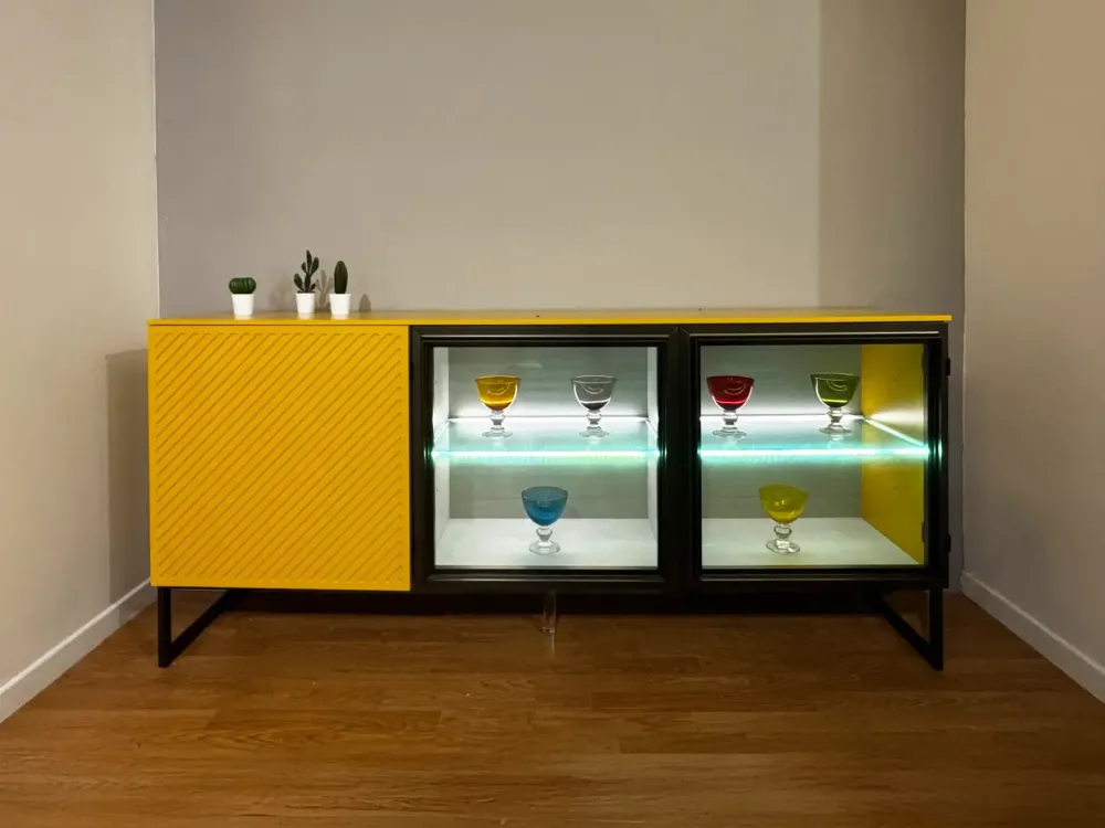 Best Madia di in laccato opaco Club36 in Offerta Outlet Madie