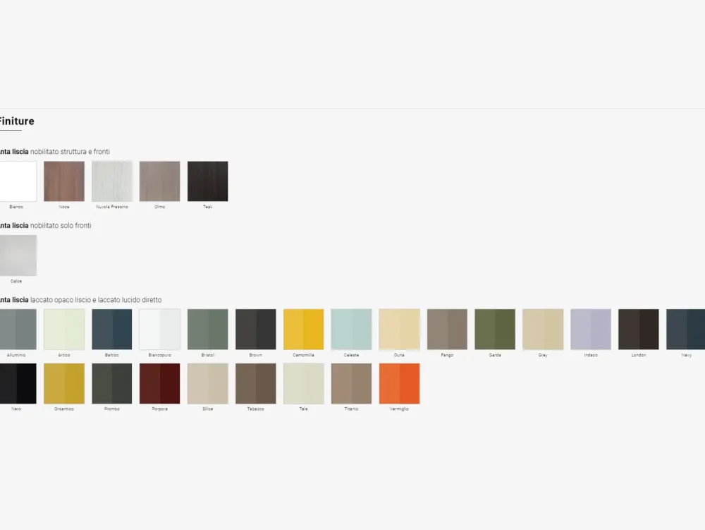 Outlet Madia di in laccato opaco Md03z a prezzo Outlet Madie