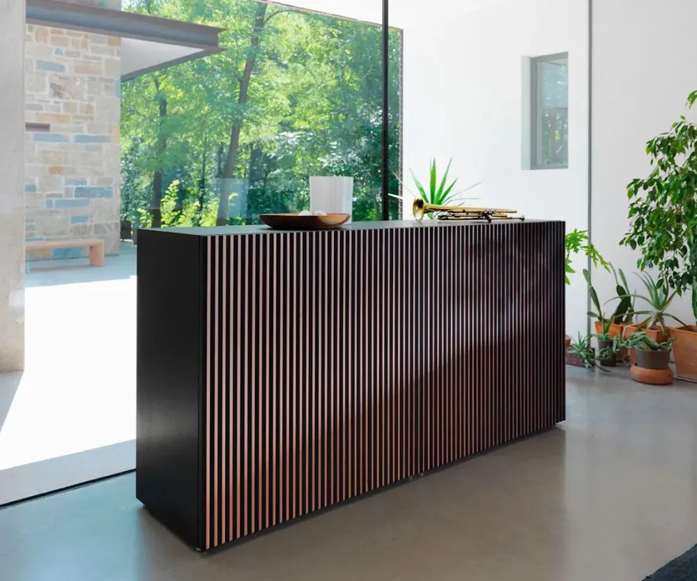 Madia di in legno Leon wood a prezzo Outlet^Horm