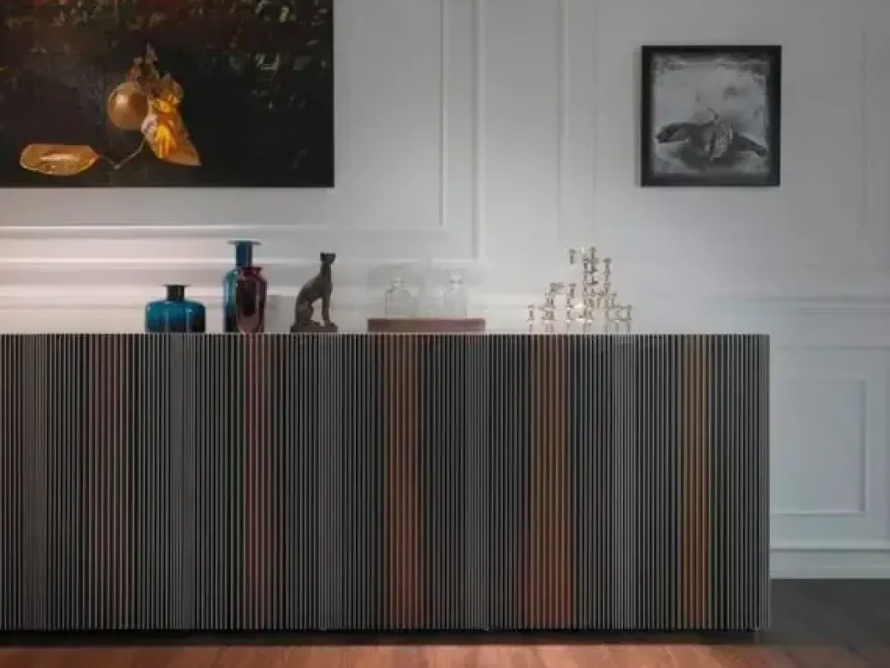 Madia di in legno Leon wood a prezzo Outlet^Horm