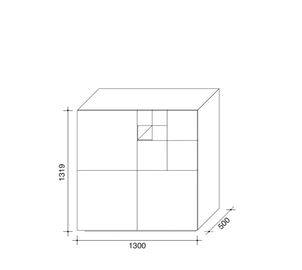 Hot Madia di in laccato opaco Conchiglia a prezzo Outlet Madie