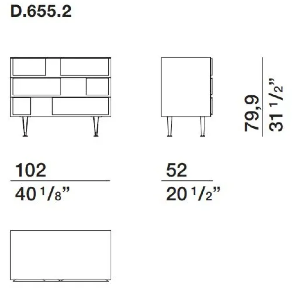Madia di in legno D.655.2 a prezzo riservato^Molteni & C New