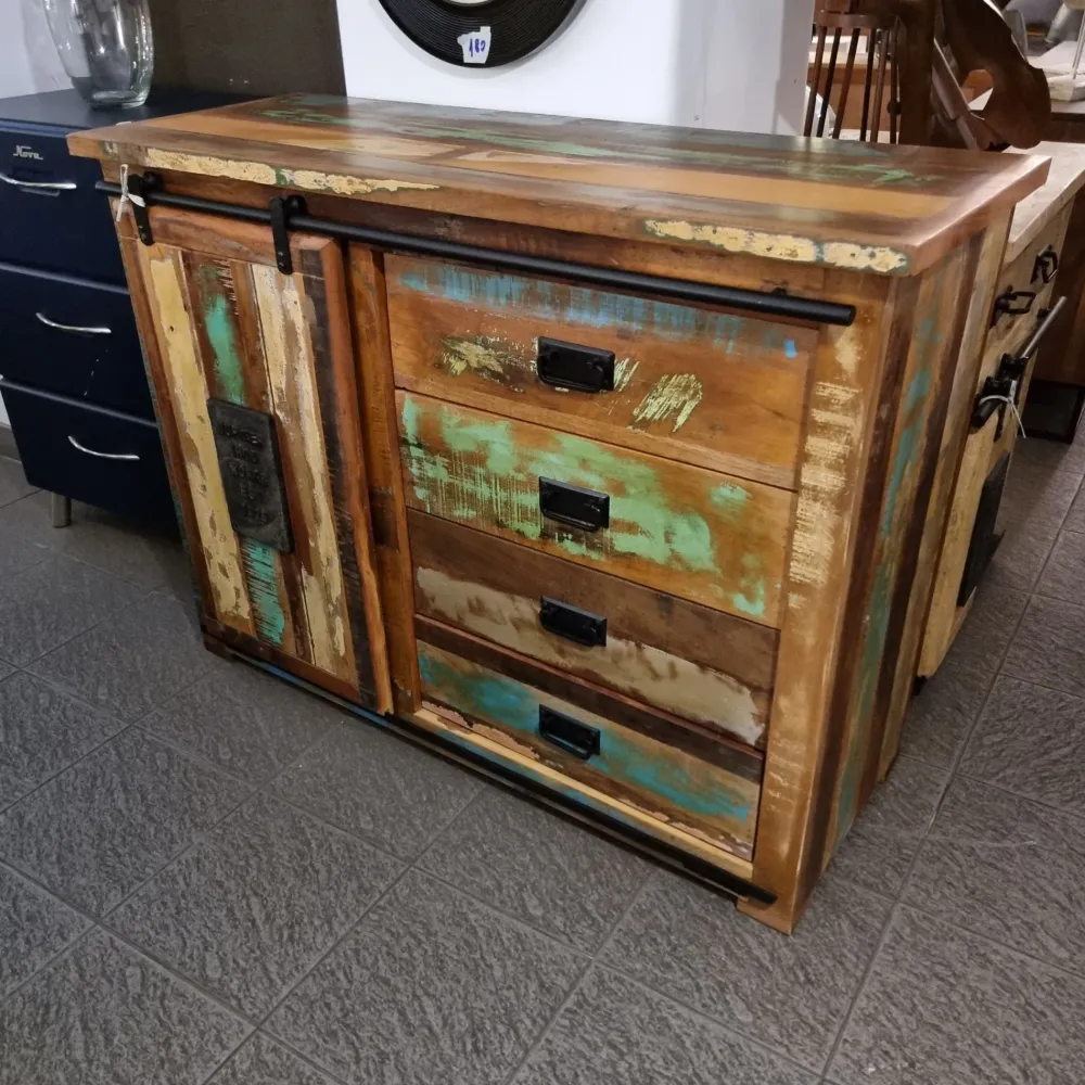 Outlet Etnico Madia di in legno Madia credenza jupiter 120 riciclo in Offerta Outlet- Madie