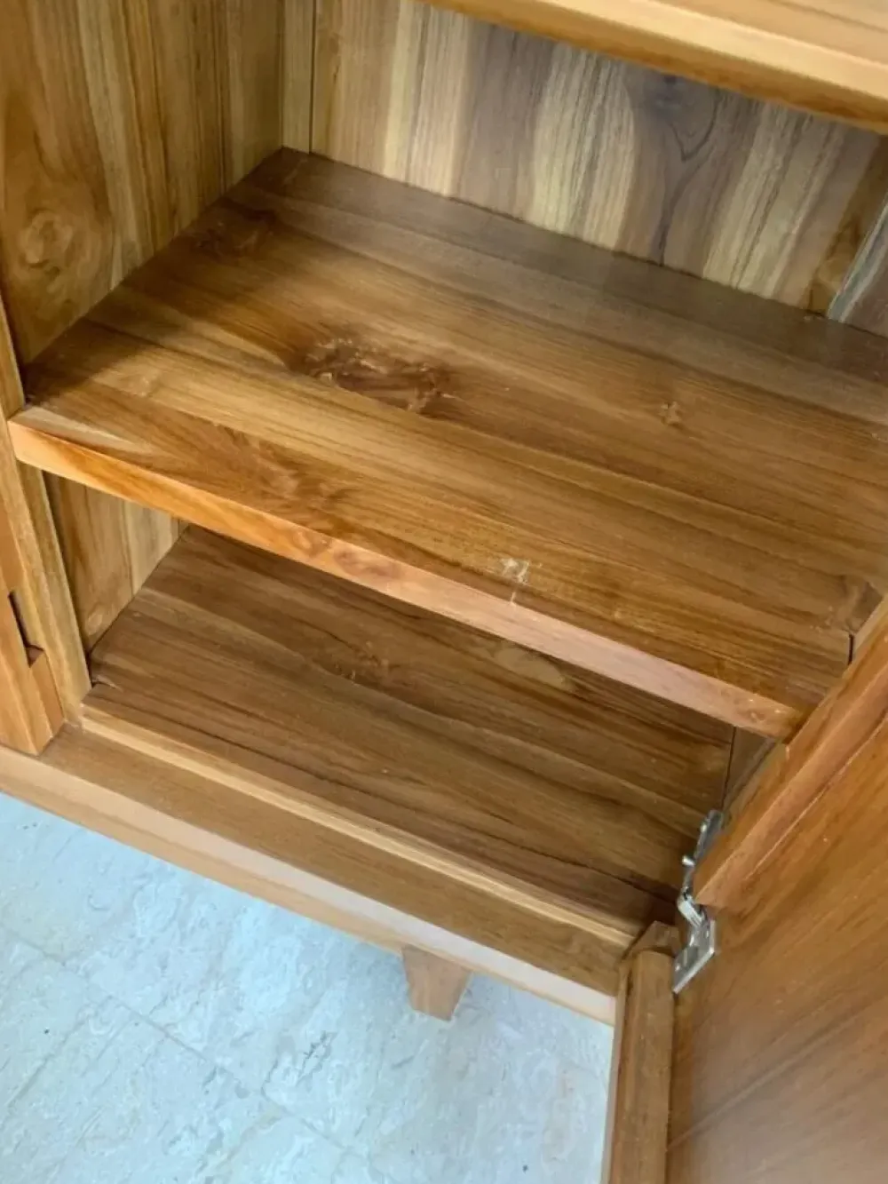 Outlet Etnico Madia di in legno Madia credenza teak 150 a prezzo scontato- Madie