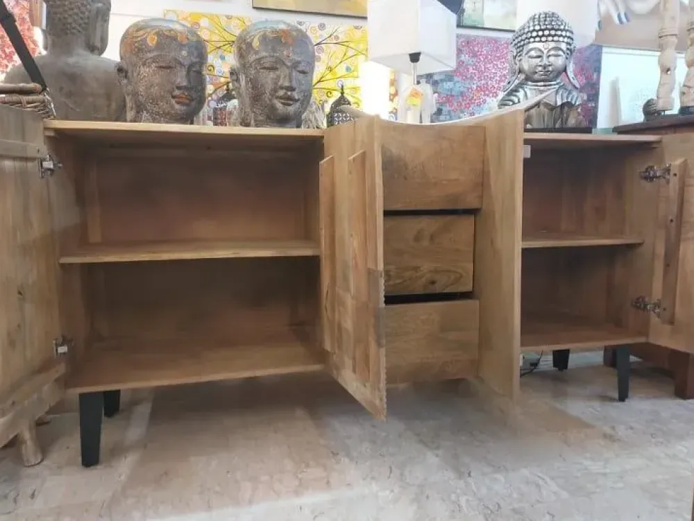 Discount Madia di in legno Etnica - moderna in Offerta Outlet Madie