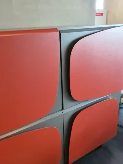 Ozzio Madia di in laccato opaco Trilogy a prezzo Outlet- Madie