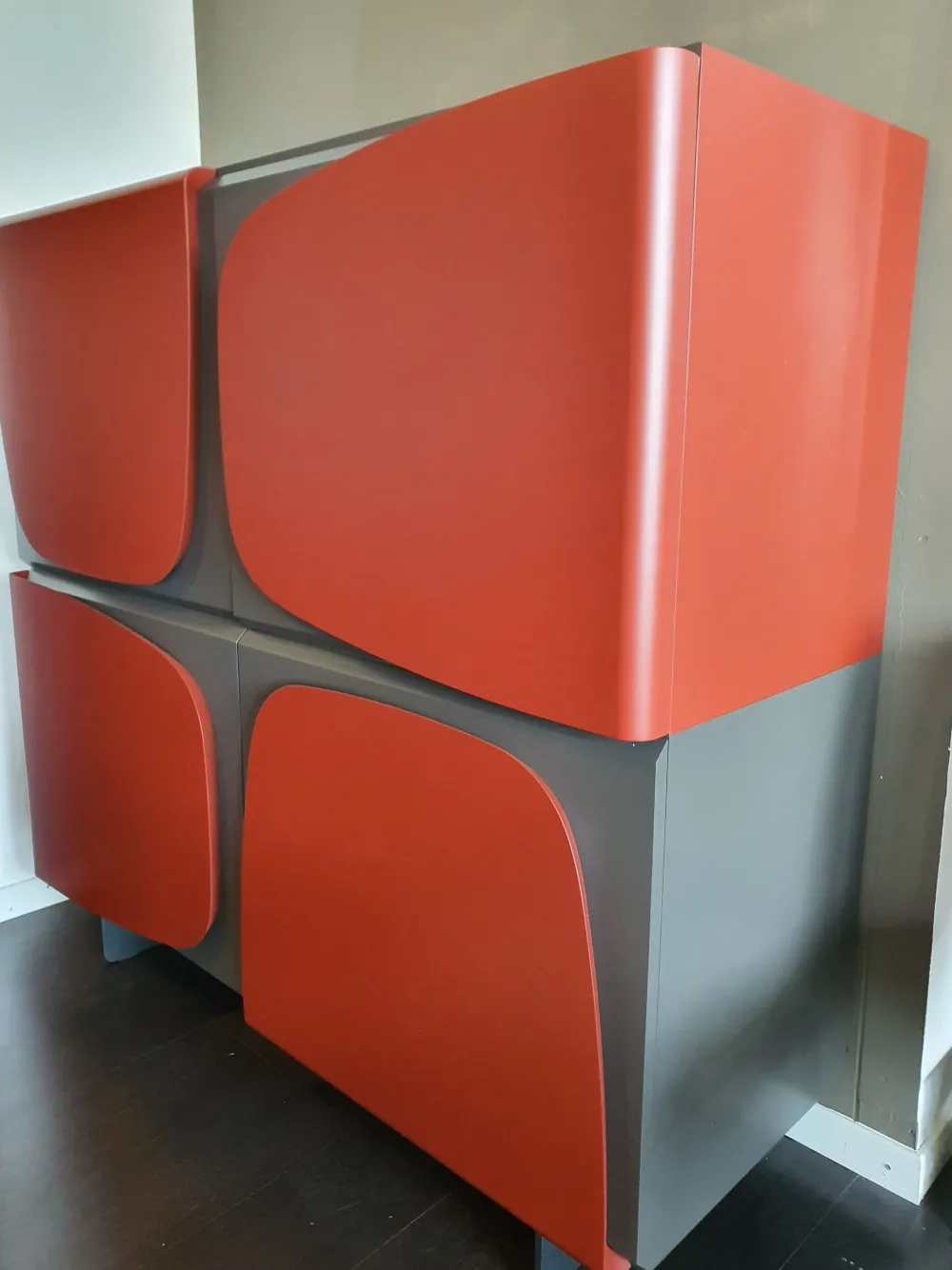 Ozzio Madia di in laccato opaco Trilogy a prezzo Outlet- Madie