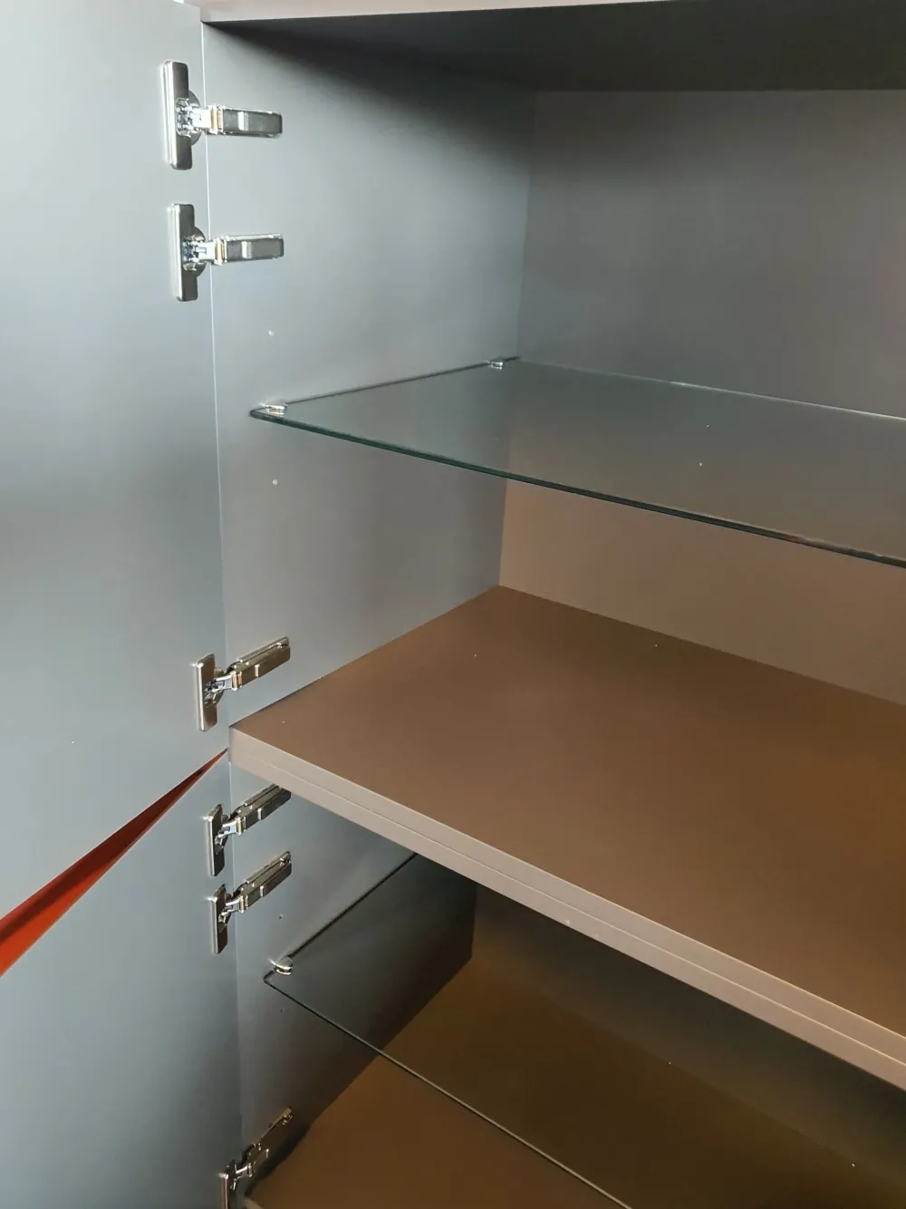 Ozzio Madia di in laccato opaco Trilogy a prezzo Outlet- Madie