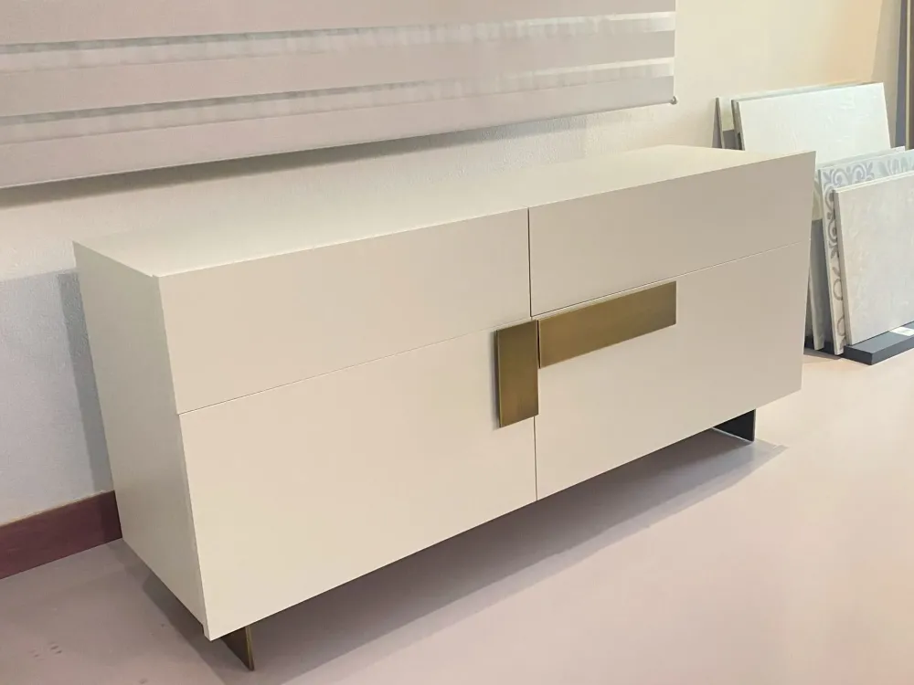 Pianca Madia di in laccato opaco Ginevra a prezzo Outlet- Madie