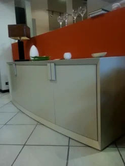 Sangiacomo Madia di in laccato opaco Alfa in Offerta Outlet- Madie