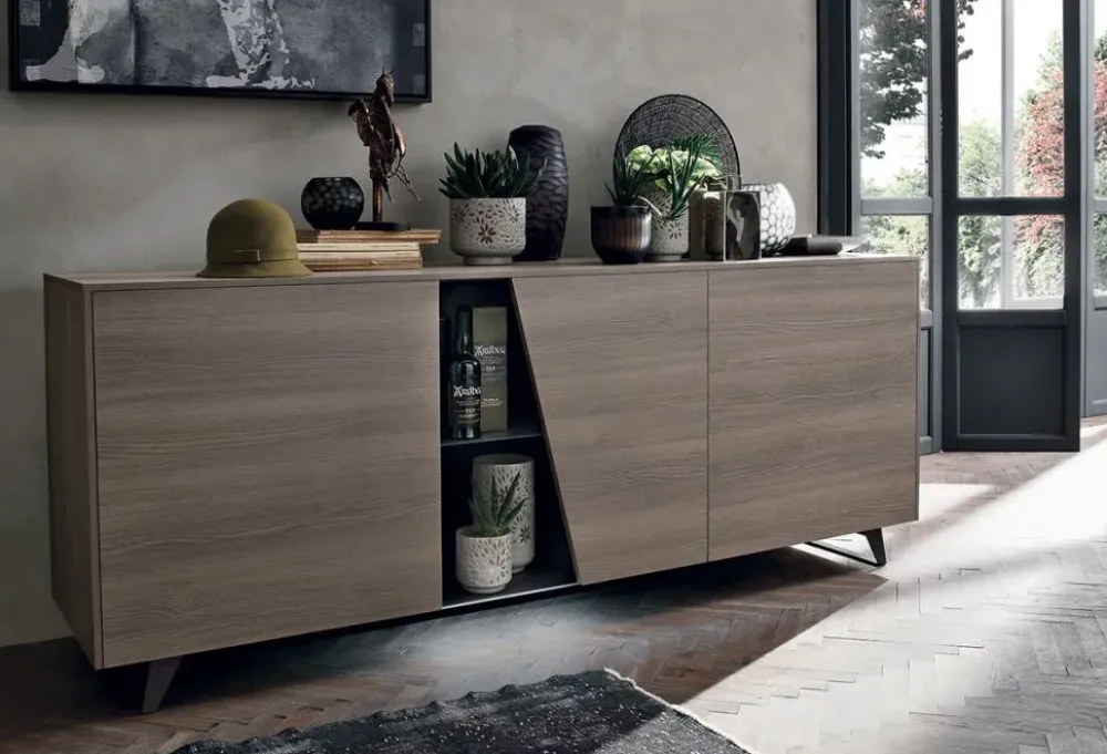 Outlet Madia di in laminato materico Diagonal a prezzo riservato Madie