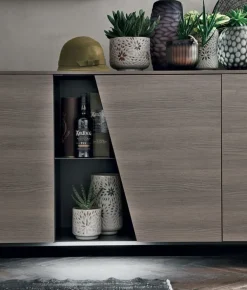 Outlet Madia di in laminato materico Diagonal a prezzo riservato Madie