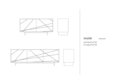 Madia di in legno Maya in Offerta Outlet^Tonin Casa Hot
