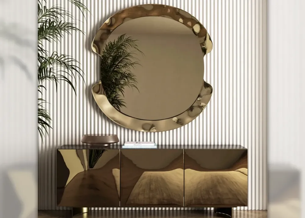 Online Madia Eden con ante a specchio in stile moderno di in Offerta Outlet Madie