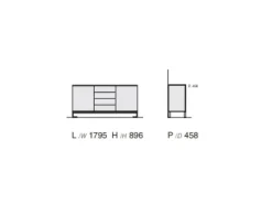 Madia modello Camilla in laccato opaco^Favero New