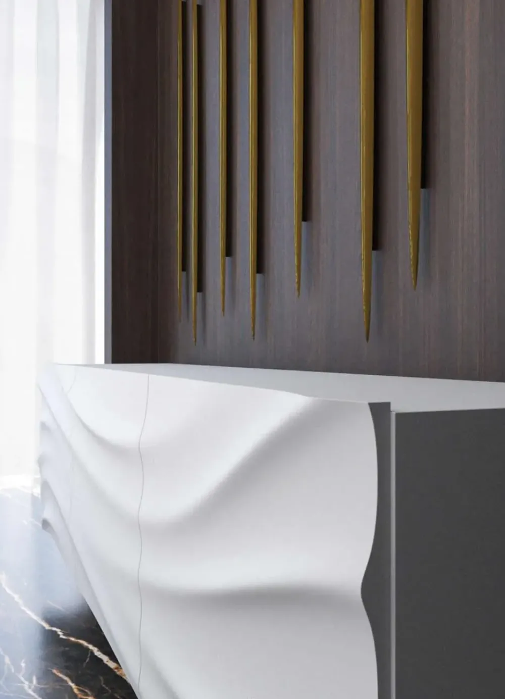 Mirandola Nicola e Cristano Madia Fluida di in stile moderno scontata -35%- Madie