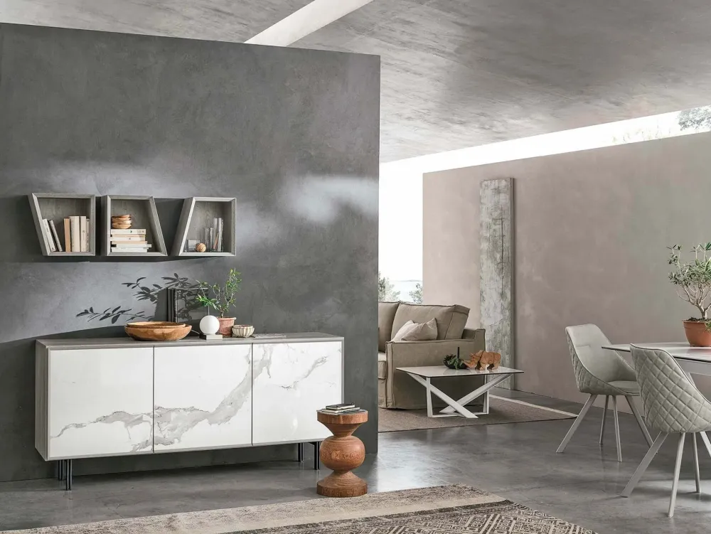 New Madia Giunone in laminato materico a prezzo scontato Madie