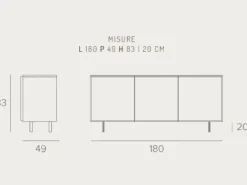 New Madia Giunone in laminato materico a prezzo scontato Madie