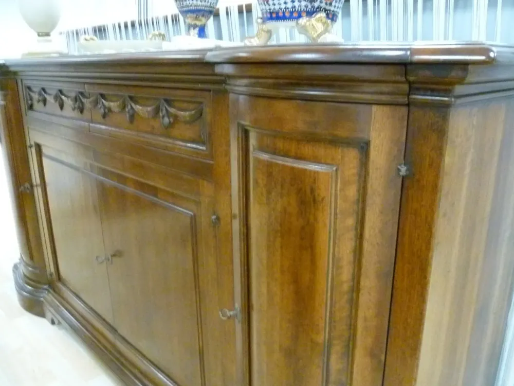 Artigianale Madia in legno stile classico Bombata- Madie