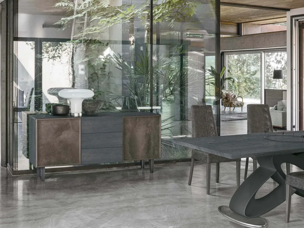 Outlet Madia in legno stile moderno Minerva Madie