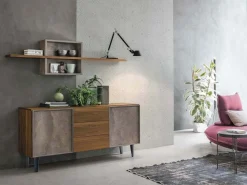 Outlet Madia in legno stile moderno Minerva Madie