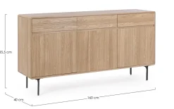 Online Madia  in legno widald pronta consegna di in stile moderno scontata -25% Madie