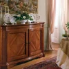 Artigianale Madia in stile classico Credenza con ante parquet sagomata in promo sconto del 55% di in offerta- Madie