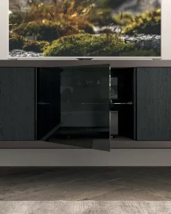 Ozzio Madia in stile design Brera tv di in Offerta Outlet- Madie