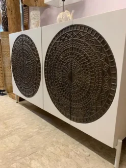 Outlet Etnico Madia in stile design Credenza 4a soleil di a prezzo Outlet- Madie