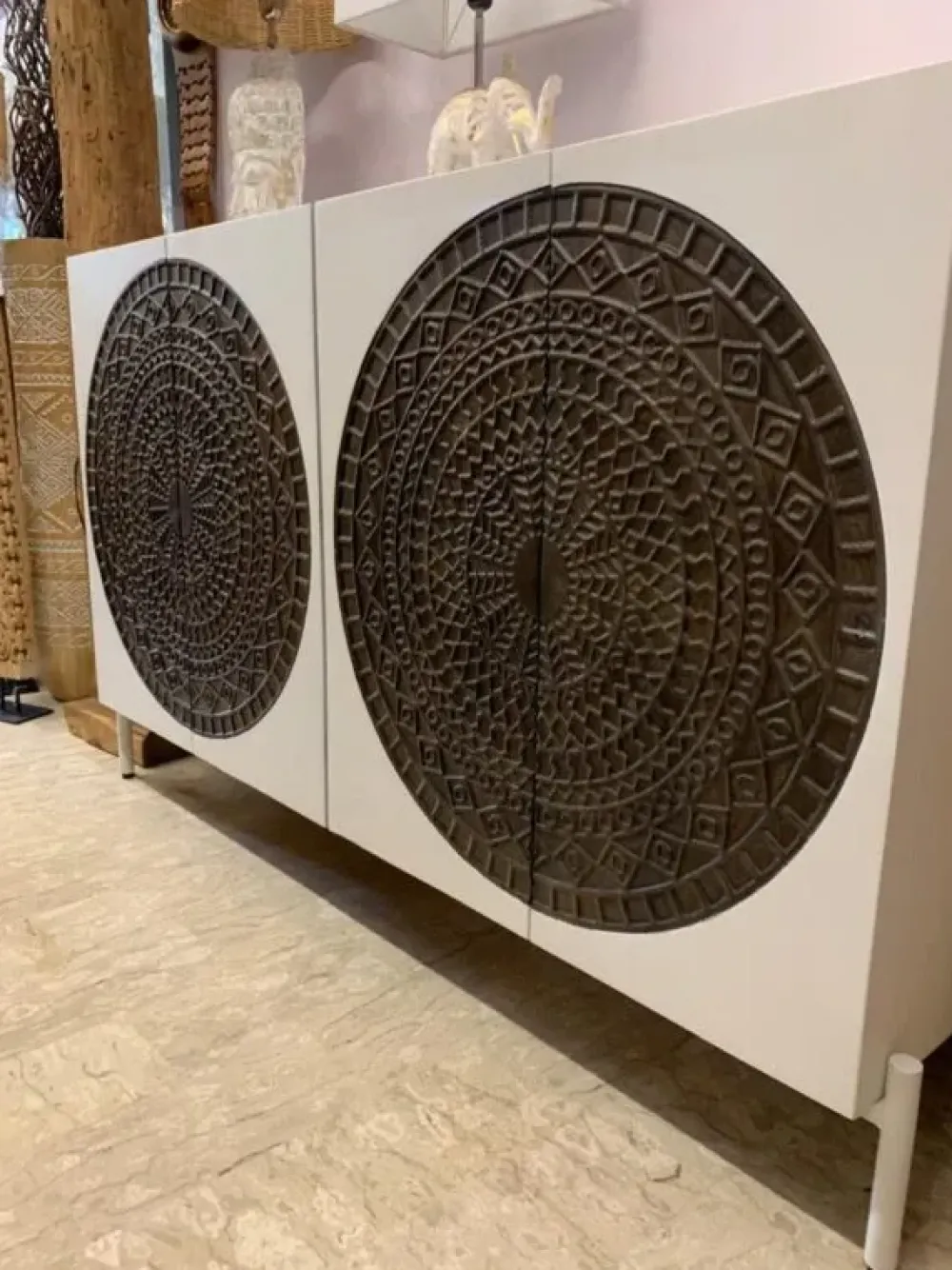 Outlet Etnico Madia in stile design Credenza 4a soleil di a prezzo Outlet- Madie