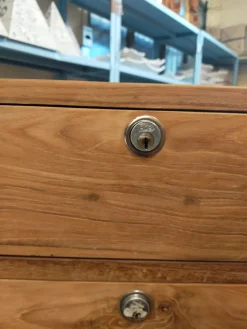 Madia in stile design Credenza alta vintage teak di in Offerta Outlet^Outlet Etnico Clearance