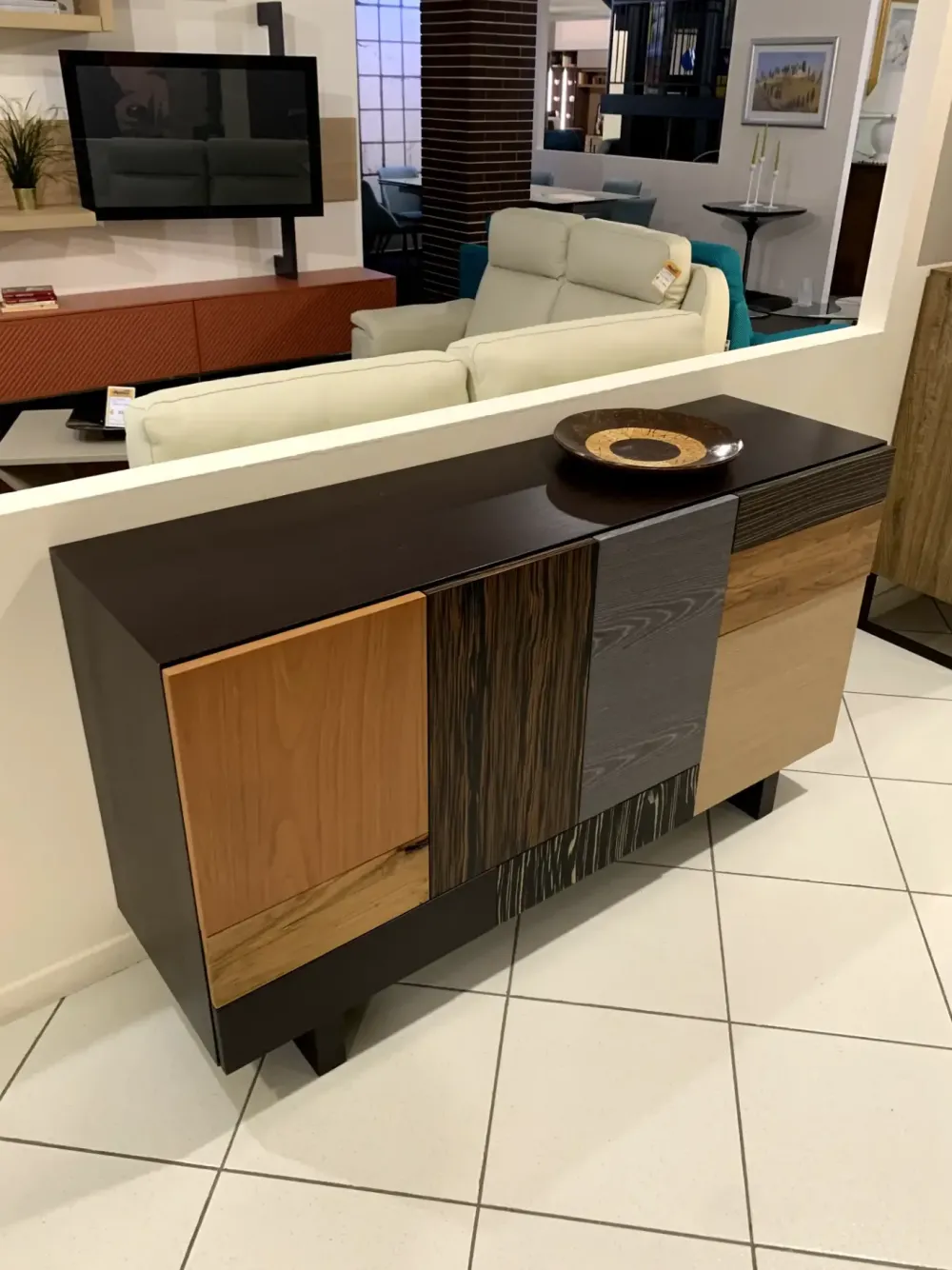 Artigianale Madia in stile moderno Arkom di a prezzo Outlet- Madie