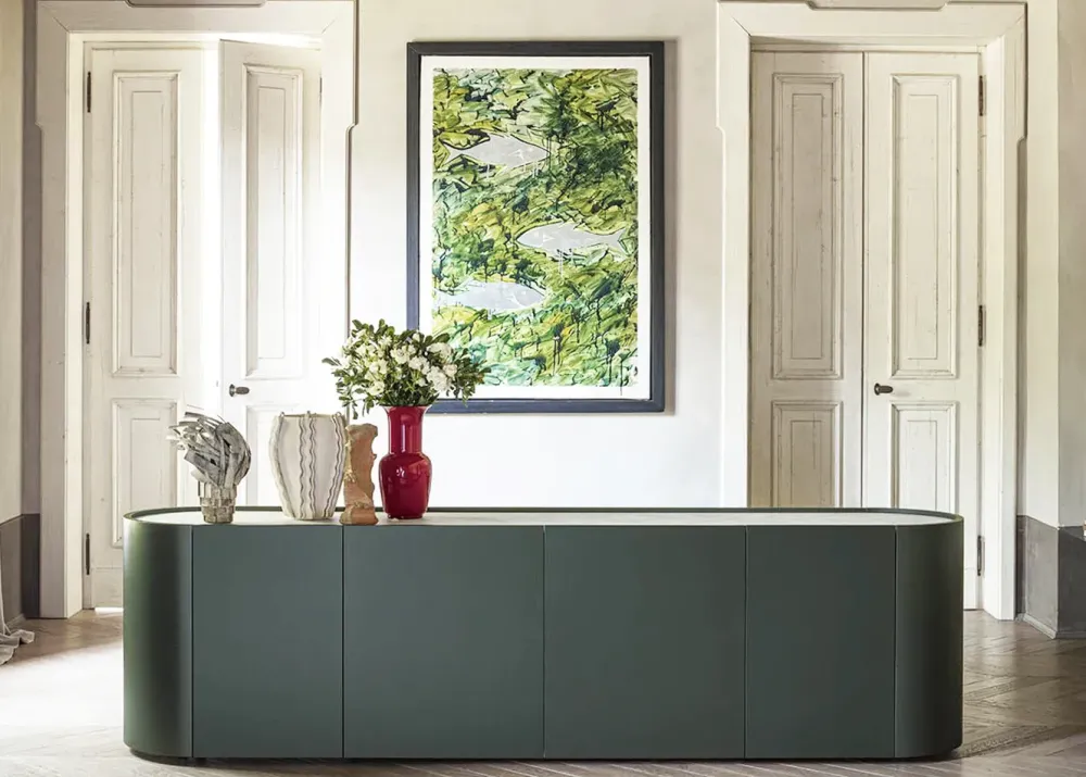 Pianca Madia in stile moderno Credenza modello dedalo di in Offerta Outlet- Madie