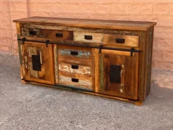 Madia in stile moderno madia industrial jupiter legno recicle di a prezzo Outlet^Outlet Etnico New