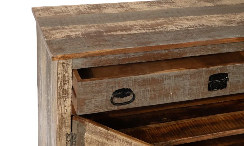 Outlet Etnico Madia in stile moderno Madia credenza industriale con ruote di a prezzo Outlet- Madie