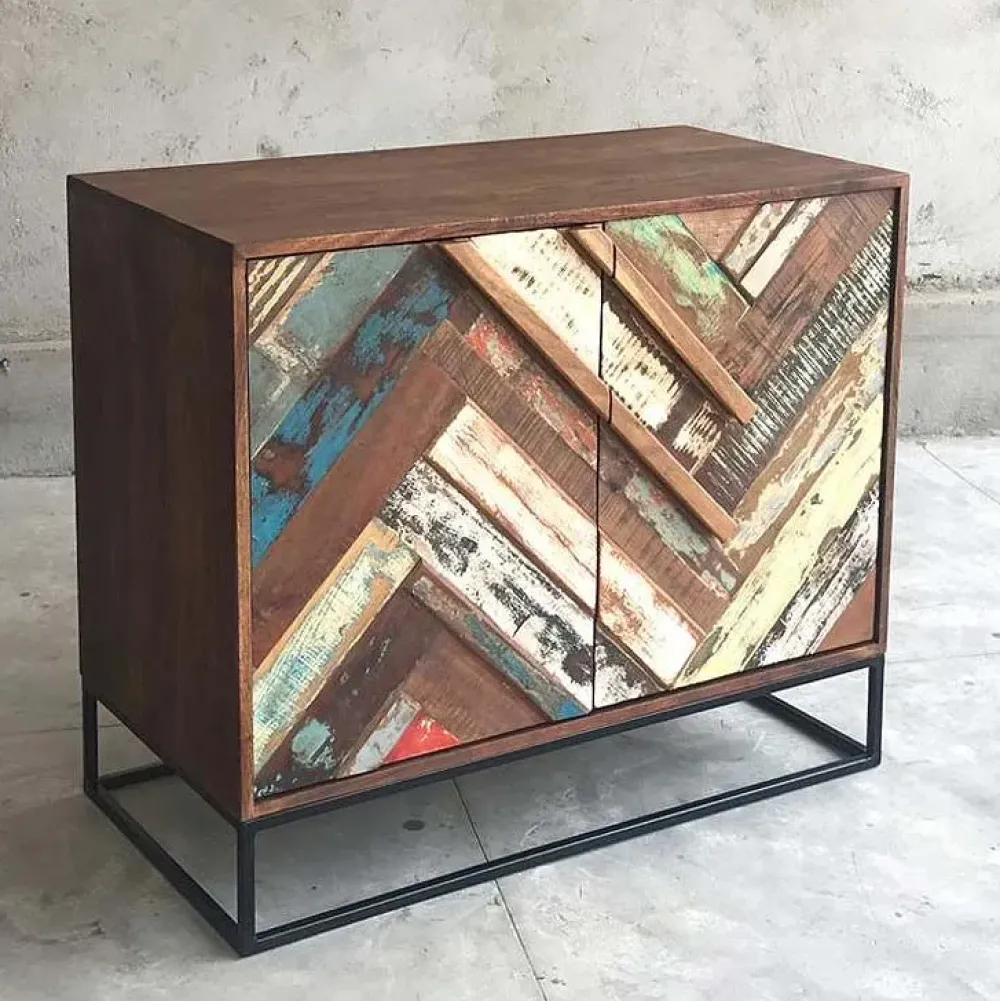 Discount Madia in stile moderno Madia 2 ante rennes industrial vinatge di in Offerta Outlet Madie